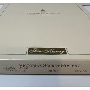 Victoria’s Secret Hosiery Lycra Sheer Stockings Nude Pair of Two Size Small